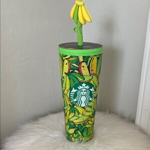 Starbucks X Farm Rio Green and Yellow Banana Tumbler